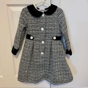 Black with gold sparkle detail jacket and dress - 4T - NWT